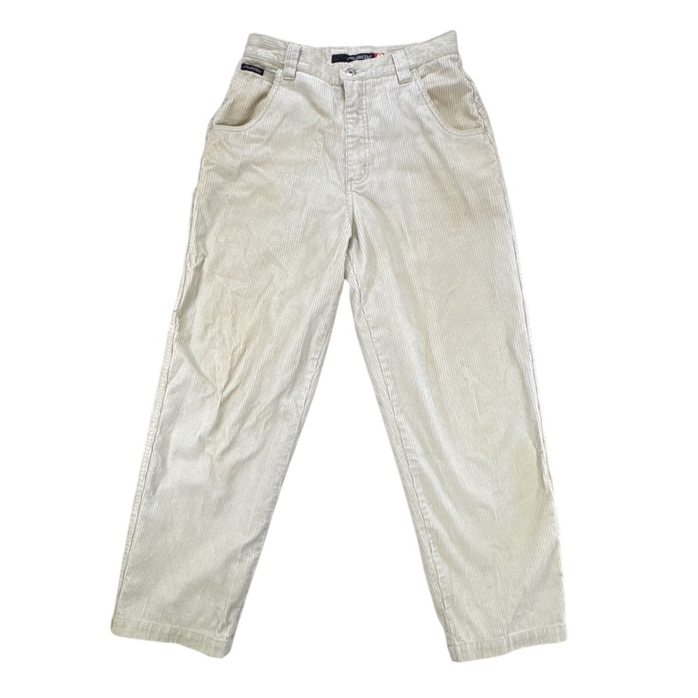 Rusty Vintage Mens Corduroy Carpenter Pants Beige Tan Size 30 Skate Surf Utility